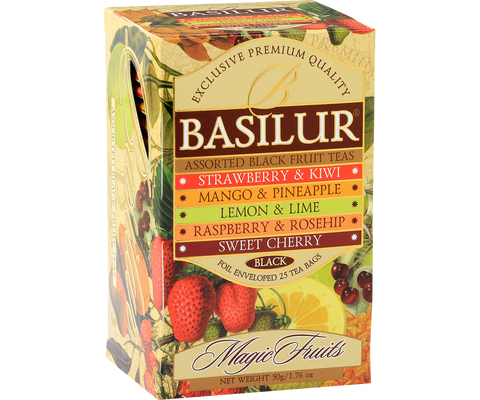 Basilur Magic Fruit Assortment - 25 Enveloped Tea Bags