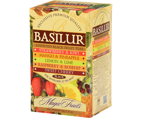 Basilur Magic Fruit Assortment - 25 Enveloped Tea Bags