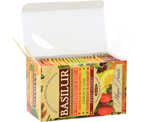 Basilur Magic Fruit Assortment - 25 Enveloped Tea Bags