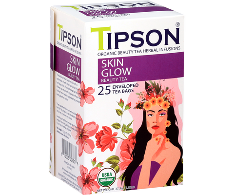 Organic Beauty Tea Skin Glow - 25 Enveloped Tea Bags