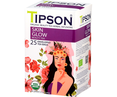Organic Beauty Tea Skin Glow - 25 Enveloped Tea Bags