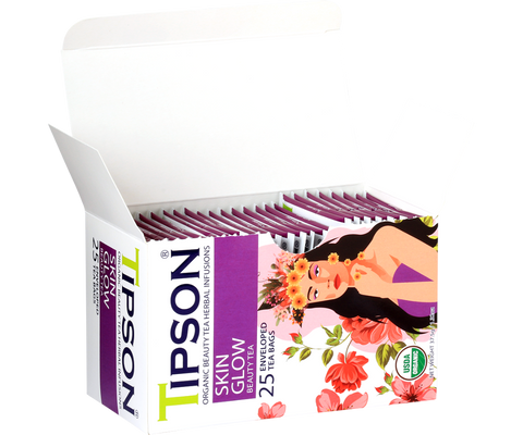 Organic Beauty Tea Skin Glow - 25 Enveloped Tea Bags