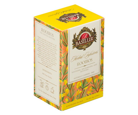 Basilur Rooibos Herbal Tea - 20 Enveloped Tea Bags