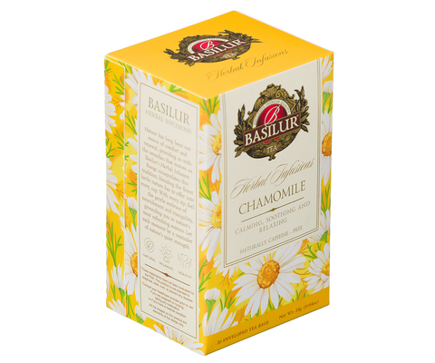 Basilur Chamomile Herbal Tea - 20 Enveloped Tea Bags