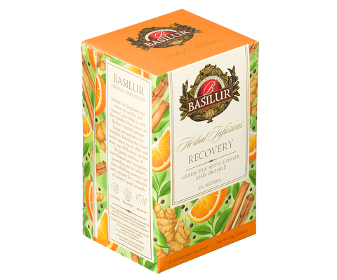 Basilur Recovery Herbal Tea - 20 Enveloped Tea Bags