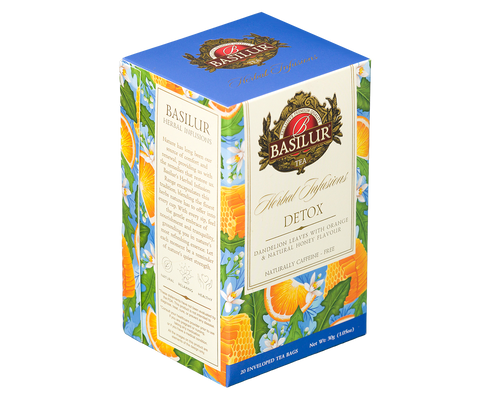 Basilur Detox Herbal Tea - 20 Enveloped Tea Bags
